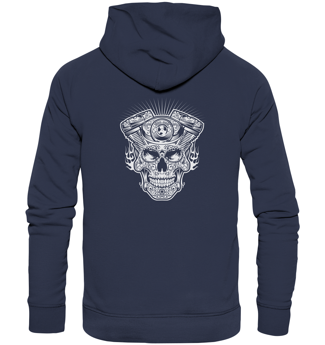 Totenkopf mit Zylinder - Premium Unisex Hoodie