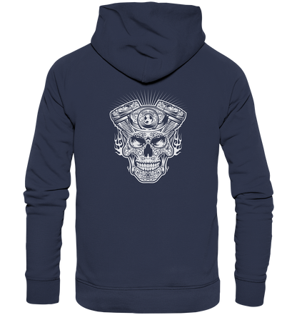 Totenkopf mit Zylinder - Premium Unisex Hoodie