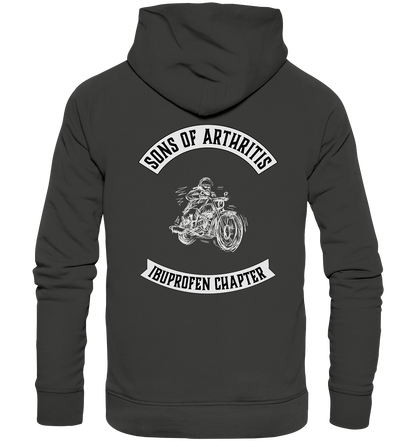 Sons of Arthritis, stilisierter Biker - Premium Unisex Hoodie