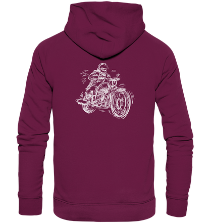 Stylisierter Biker - Premium Unisex Hoodie