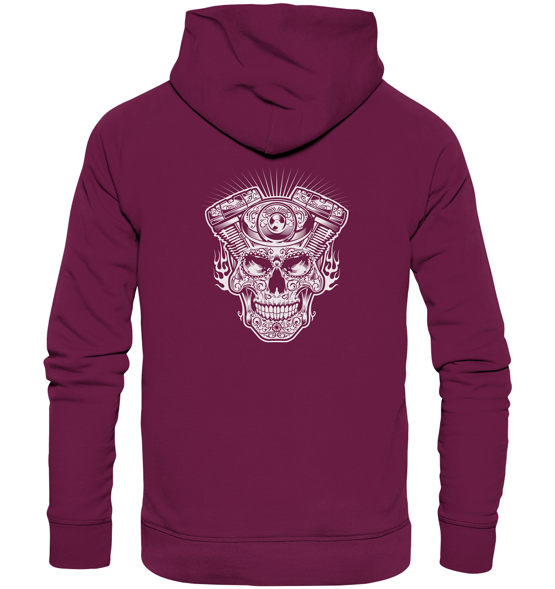 Totenkopf mit Zylinder - Premium Unisex Hoodie