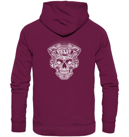 Totenkopf mit Zylinder - Premium Unisex Hoodie