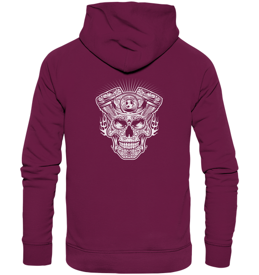 Totenkopf mit Zylinder - Premium Unisex Hoodie