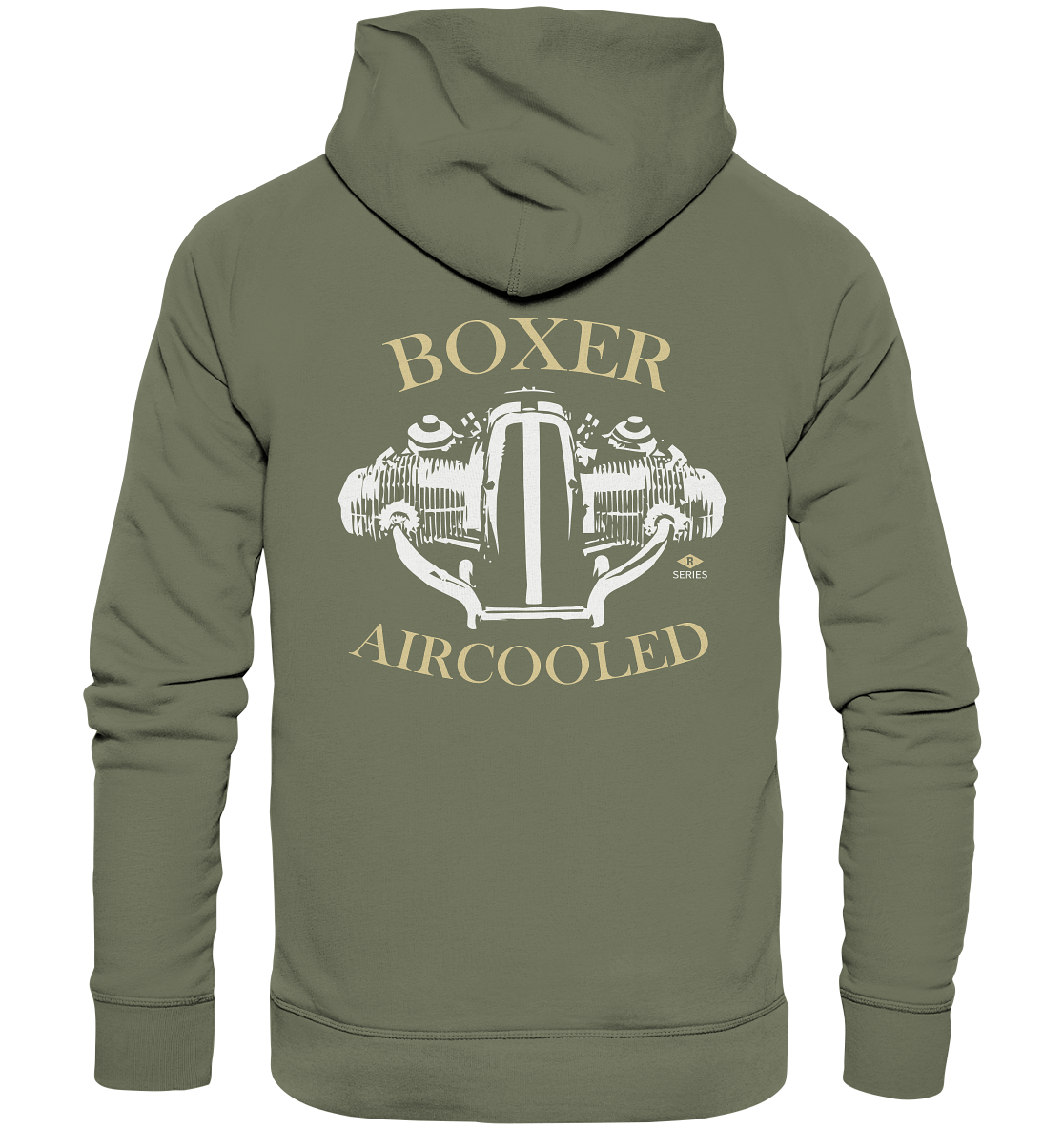 Motiv (hinten) Boxermotor - Premium Unisex Hoodie