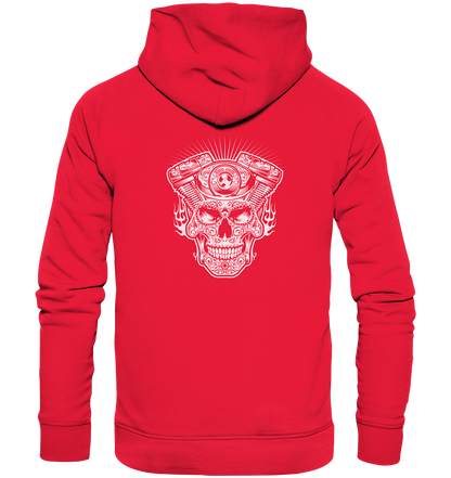 Totenkopf mit Zylinder - Premium Unisex Hoodie