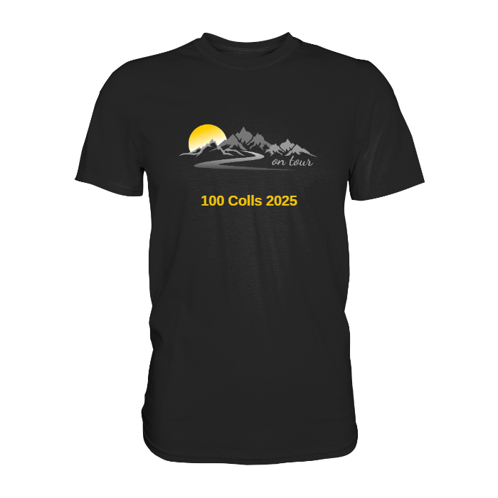 Personalisierbares Bikershirt mit Landschaft und Spruch "On-Tour" - Premium Shirt