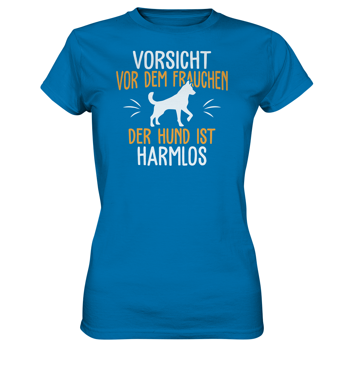 LADIES SHIRT - Vorsicht vor dem Frauchen, der Hund ist harmlos. - Ladies Premium Shirt