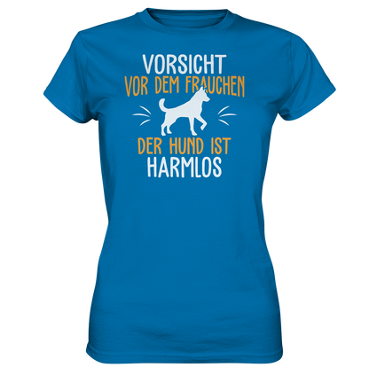 LADIES SHIRT - Vorsicht vor dem Frauchen, der Hund ist harmlos. - Ladies Premium Shirt