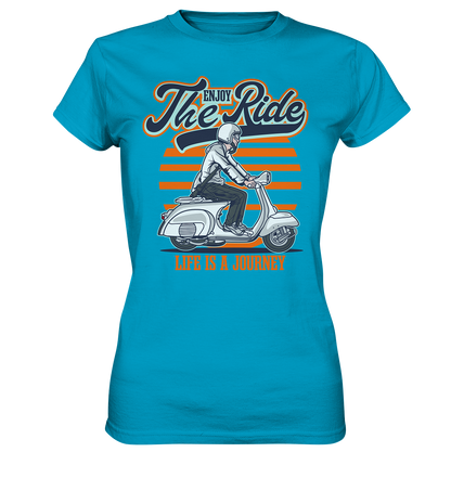 Motiv Enjoy the Ride - Ladies Premium Shirt - verschiedene Farben