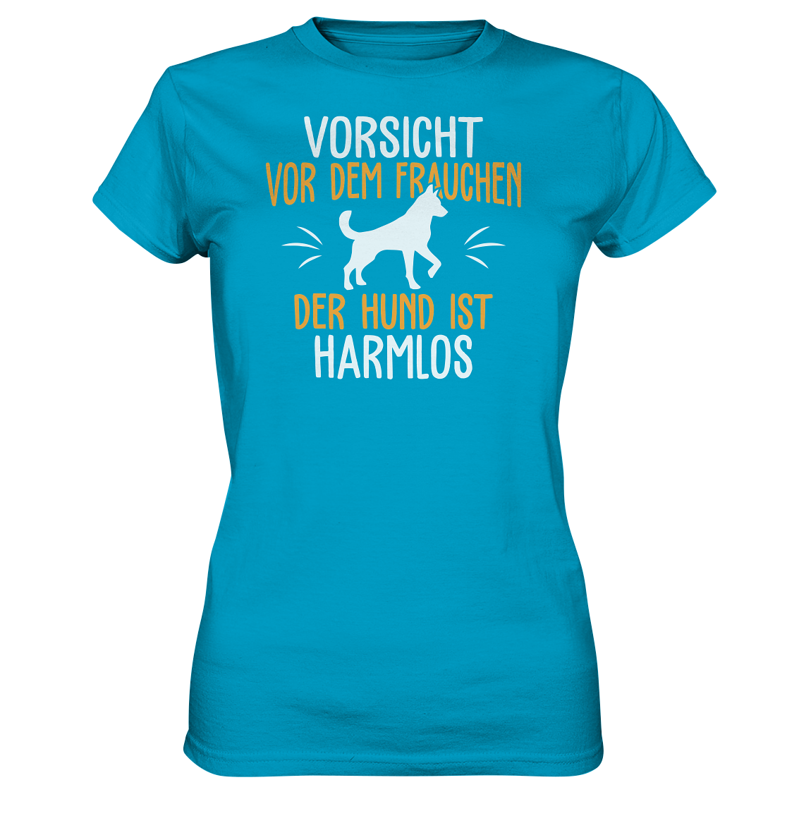 LADIES SHIRT - Vorsicht vor dem Frauchen, der Hund ist harmlos. - Ladies Premium Shirt