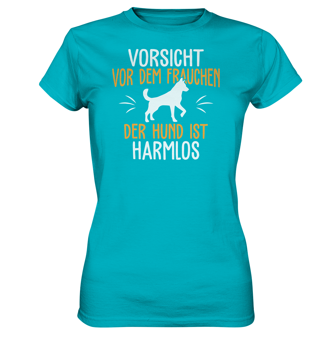 LADIES SHIRT - Vorsicht vor dem Frauchen, der Hund ist harmlos. - Ladies Premium Shirt