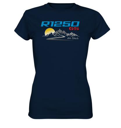 Motiv R1250GS mit Tourenlandschaft - Ladies Premium Shirt