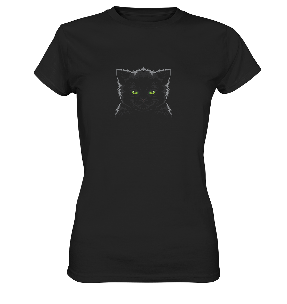 Black Cat - Ladies Premium Shirt - nur im schwarz