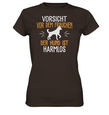 LADIES SHIRT - Vorsicht vor dem Frauchen, der Hund ist harmlos. - Ladies Premium Shirt