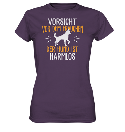 LADIES SHIRT - Vorsicht vor dem Frauchen, der Hund ist harmlos. - Ladies Premium Shirt