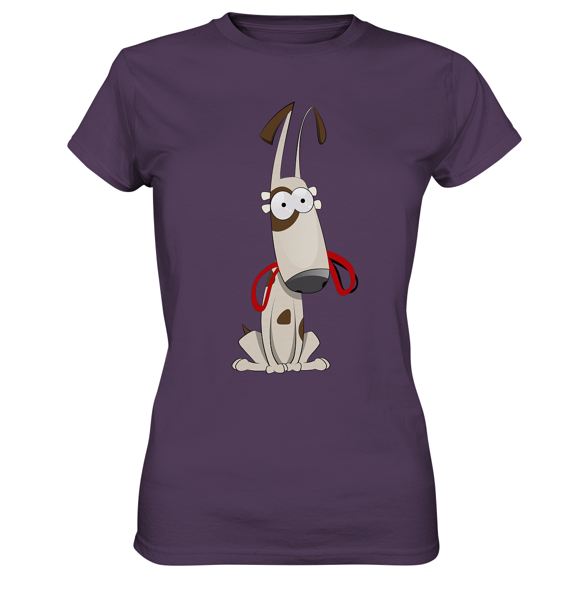 Hund mit Leine Cartoon - Ladies Premium Shirt - mehrere Farben