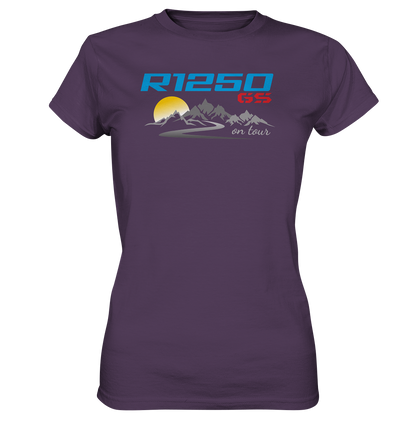 Motiv R1250GS mit Tourenlandschaft - Ladies Premium Shirt