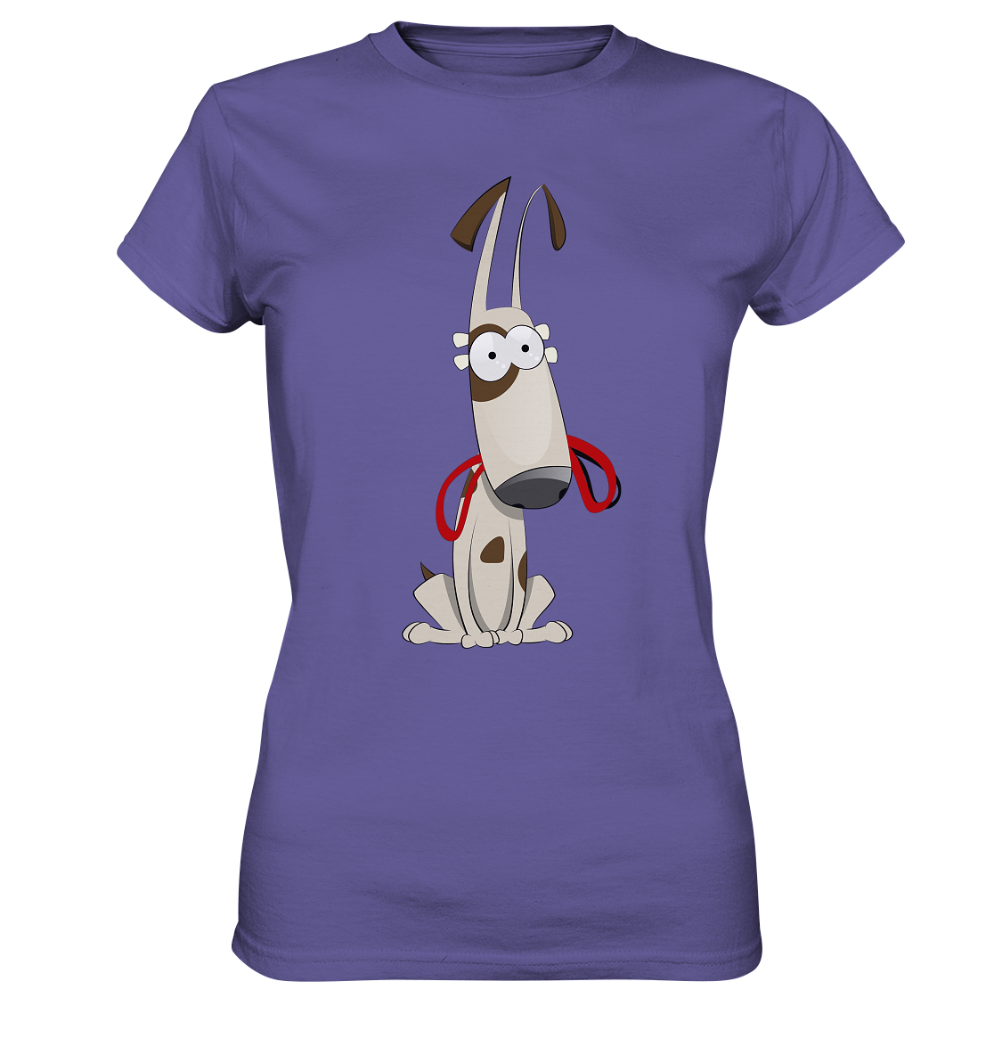 Hund mit Leine Cartoon - Ladies Premium Shirt - mehrere Farben