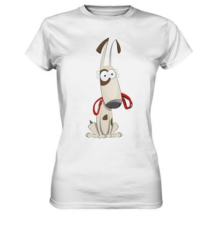 Hund mit Leine Cartoon - Ladies Premium Shirt - mehrere Farben