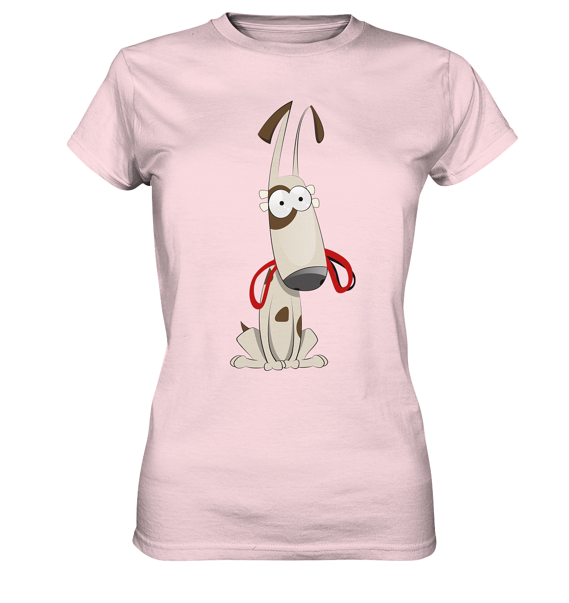 Hund mit Leine Cartoon - Ladies Premium Shirt - mehrere Farben