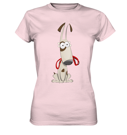 Hund mit Leine Cartoon - Ladies Premium Shirt - mehrere Farben