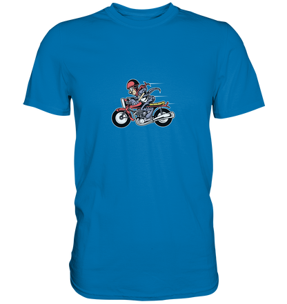 Caferacer Cartoon - Premium Unisex Shirt - mehrere Farben