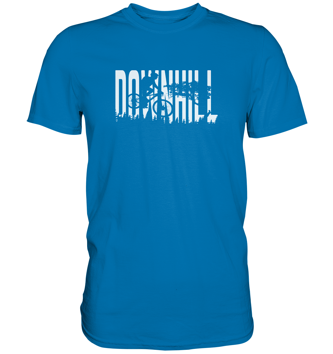 Downhill Motiv einfarbig - Premium unisex Shirt