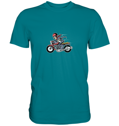 Caferacer Cartoon - Premium Unisex Shirt - mehrere Farben