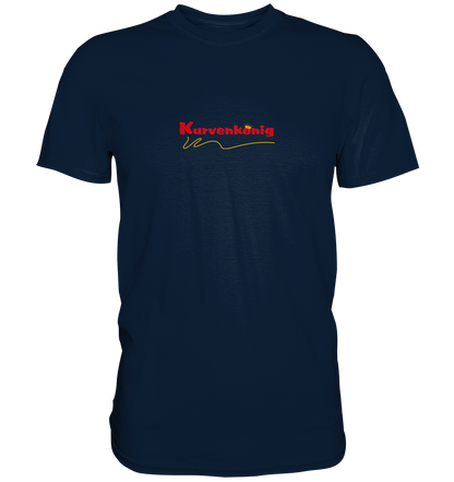 Kurvenkönig Logo rot - Premum Unisex Shirt - mehrere Farben