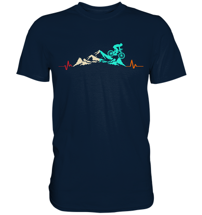 Biken lässt mein Herz höher schlagen - Premium unisex Shirt