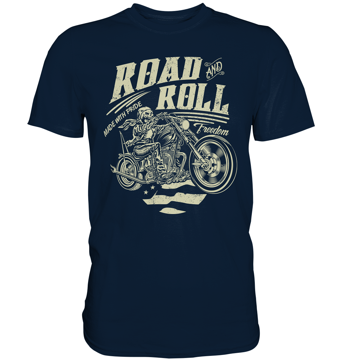 Road and roll, made with pride - Premium unisex Shirt