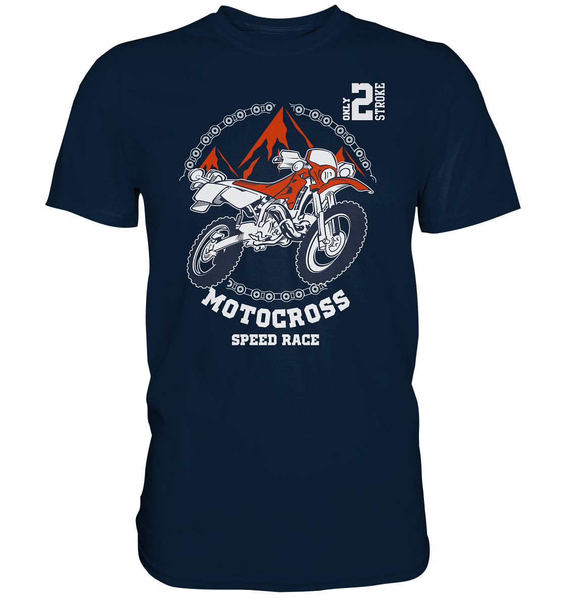 Motocross speedrace für die Schotterfans - Premium unisex Shirt