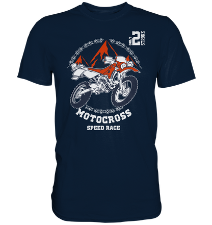 Motocross speedrace für die Schotterfans - Premium unisex Shirt