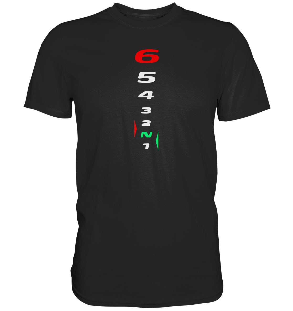 Motorrad Schaltweg - Premium unisex Shirt (dunklere Shirtfarben).