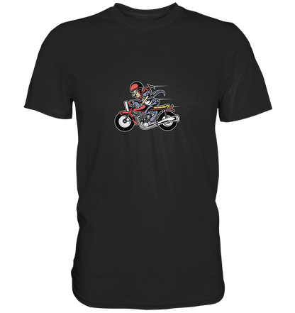 Caferacer Cartoon - Premium Unisex Shirt - mehrere Farben
