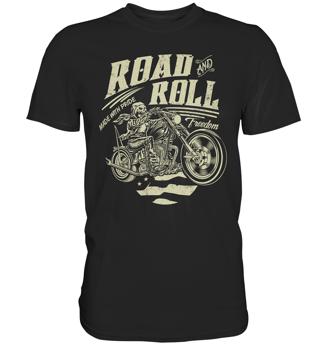 Road and roll, made with pride - Premium unisex Shirt