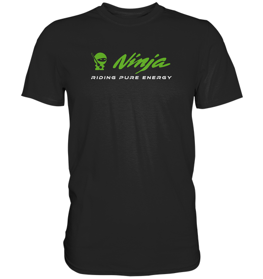 Ninja - riding pure energy - dunkle Shirtfarben  - Premium unisex Shirt