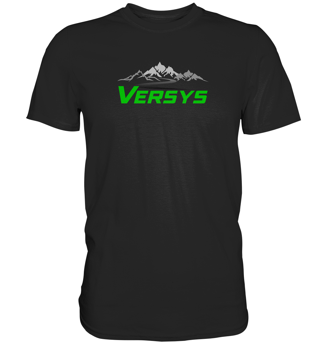 Versys mit Landschaft - dunkle shirts - Premium unisex Shirt