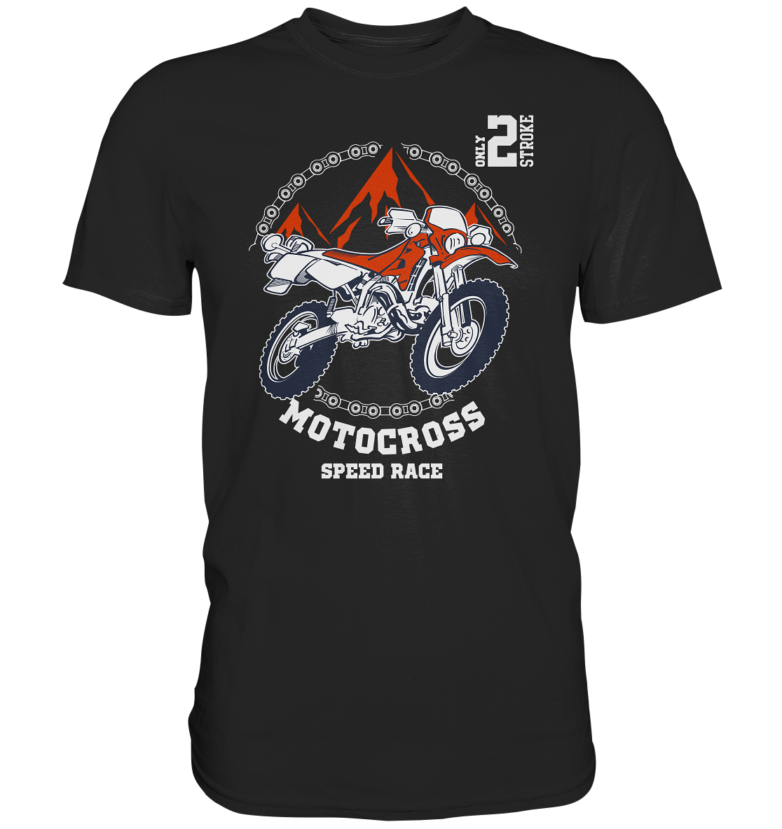 Motocross speedrace für die Schotterfans - Premium unisex Shirt
