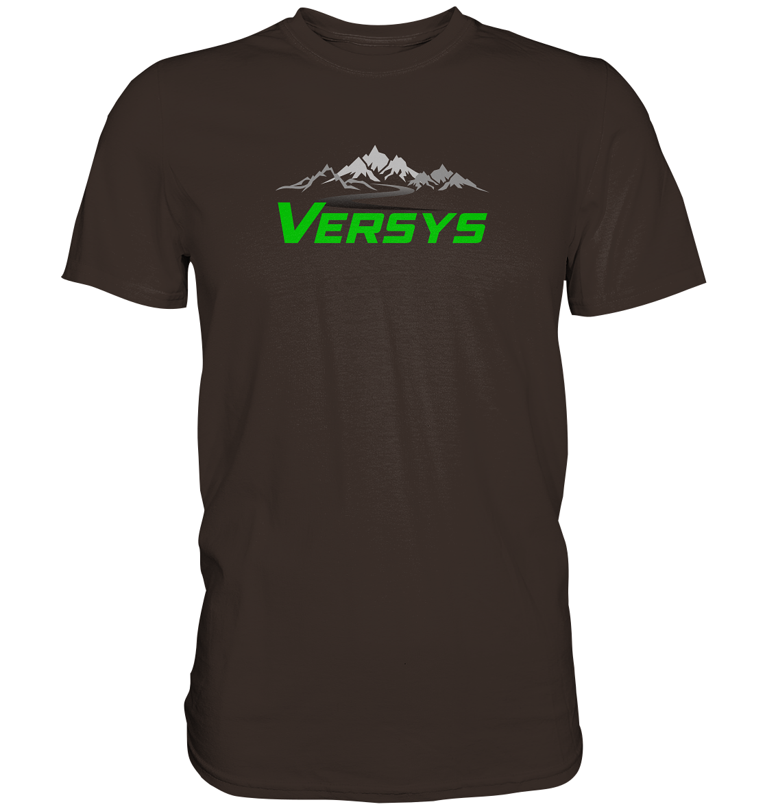 Versys mit Landschaft - dunkle shirts - Premium unisex Shirt