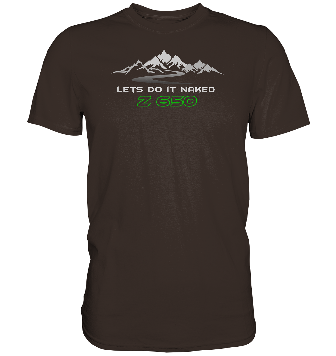 Z650 lets do it naked - Tourenmotiv - Premium unisex Shirt