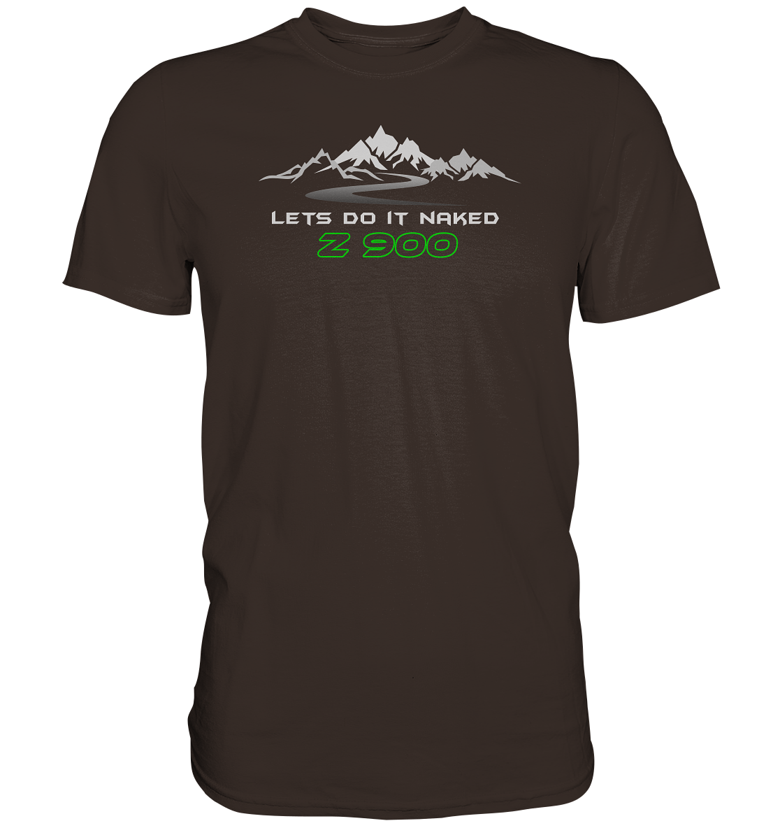 Z900 lets do it naked - Tourenmotiv - Premium unisex Shirt