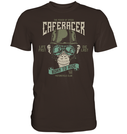 Affenkopf "Born to ride caferacer" - Premium unisex Shirt
