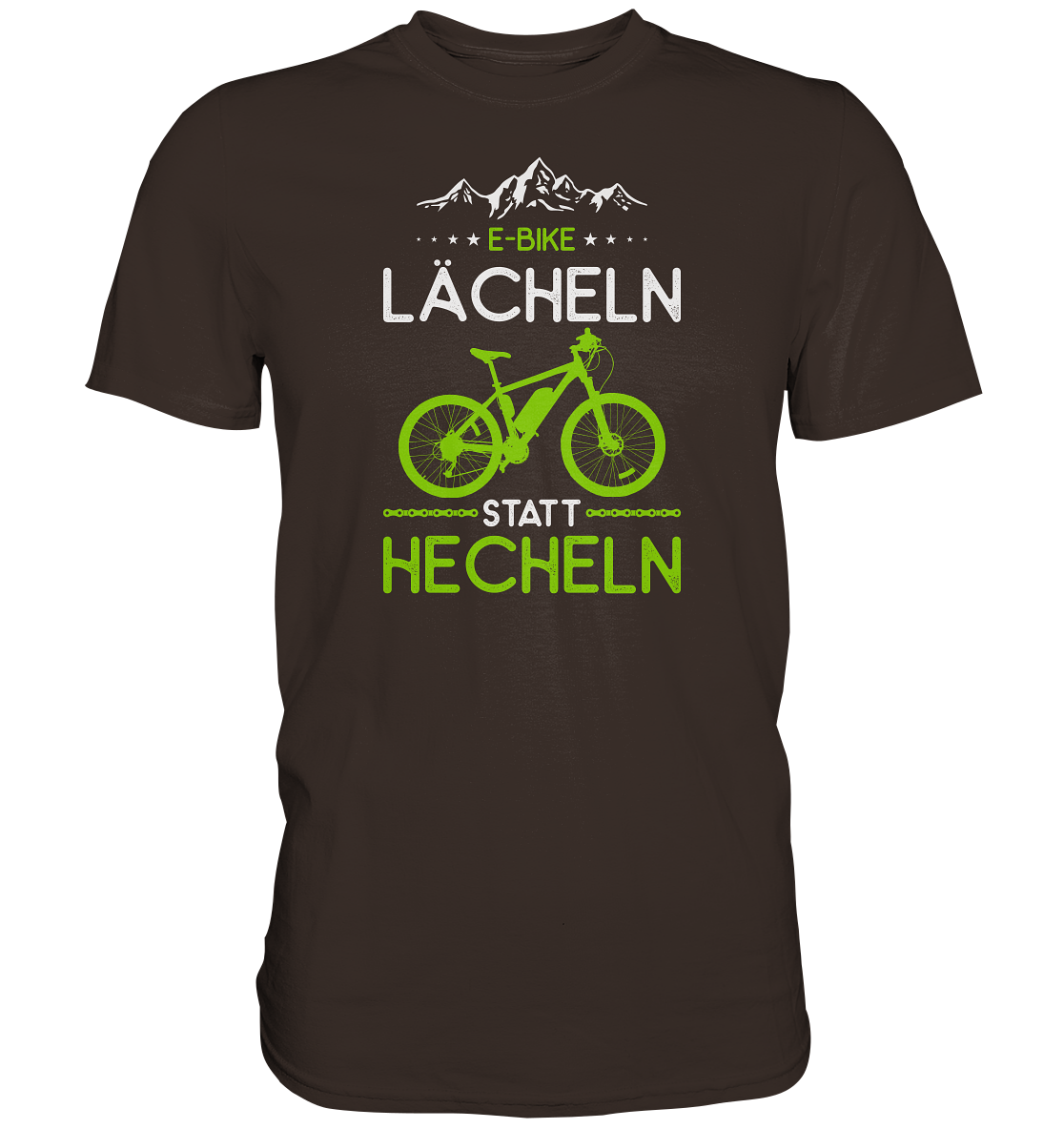 E-Bike Shirt - Lächeln statt Hecheln - Premium unisex Shirt