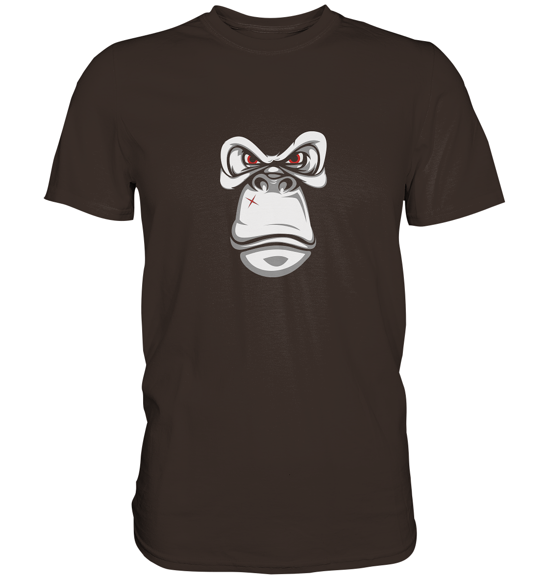 Motiv: Angry  Gorilla - Unisex Premium Shirt - mehrere Farben