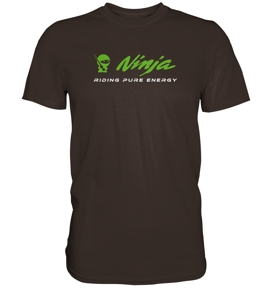 Ninja - riding pure energy - dunkle Shirtfarben  - Premium unisex Shirt