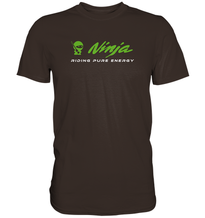 Ninja - riding pure energy - dunkle Shirtfarben  - Premium unisex Shirt
