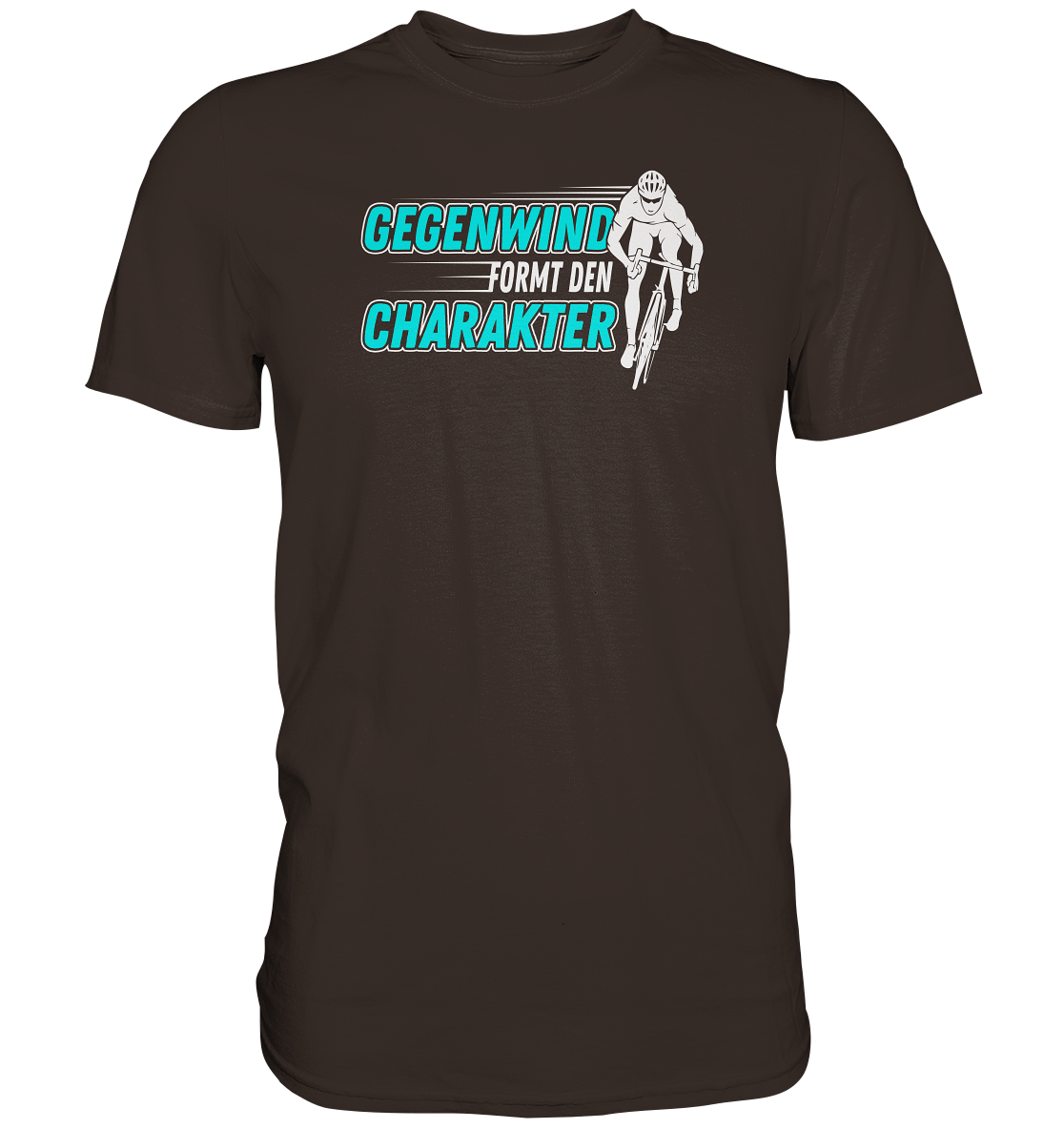 Gegenwind formt den Charakter - Premium unisex Shirt für Biker