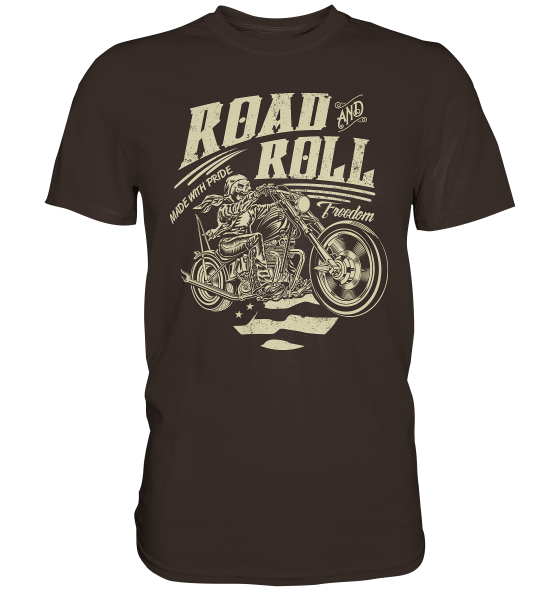 Road and roll, made with pride - Premium unisex Shirt