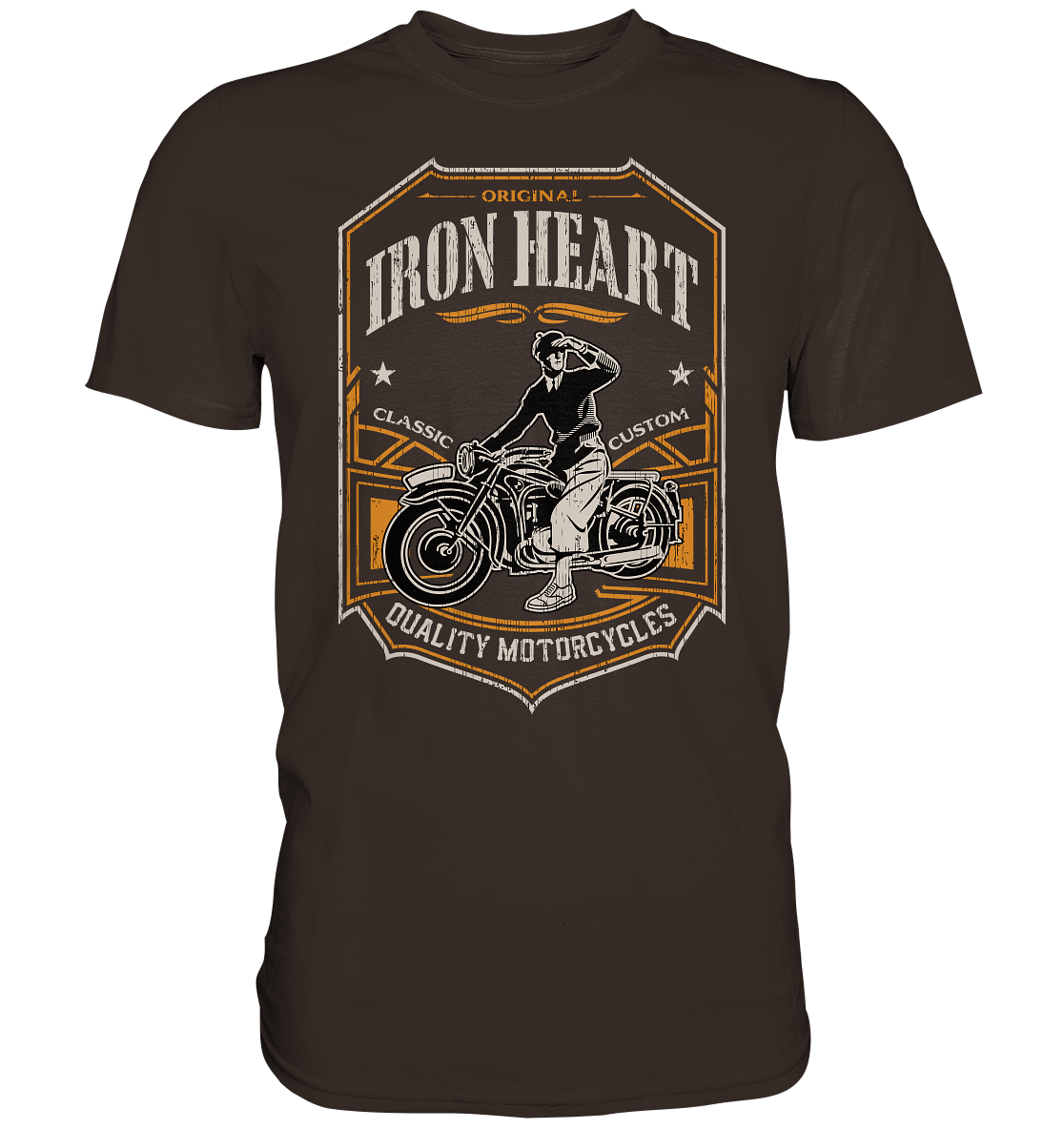 Iron heart vintage Motiv - Premium unisex Shirt
